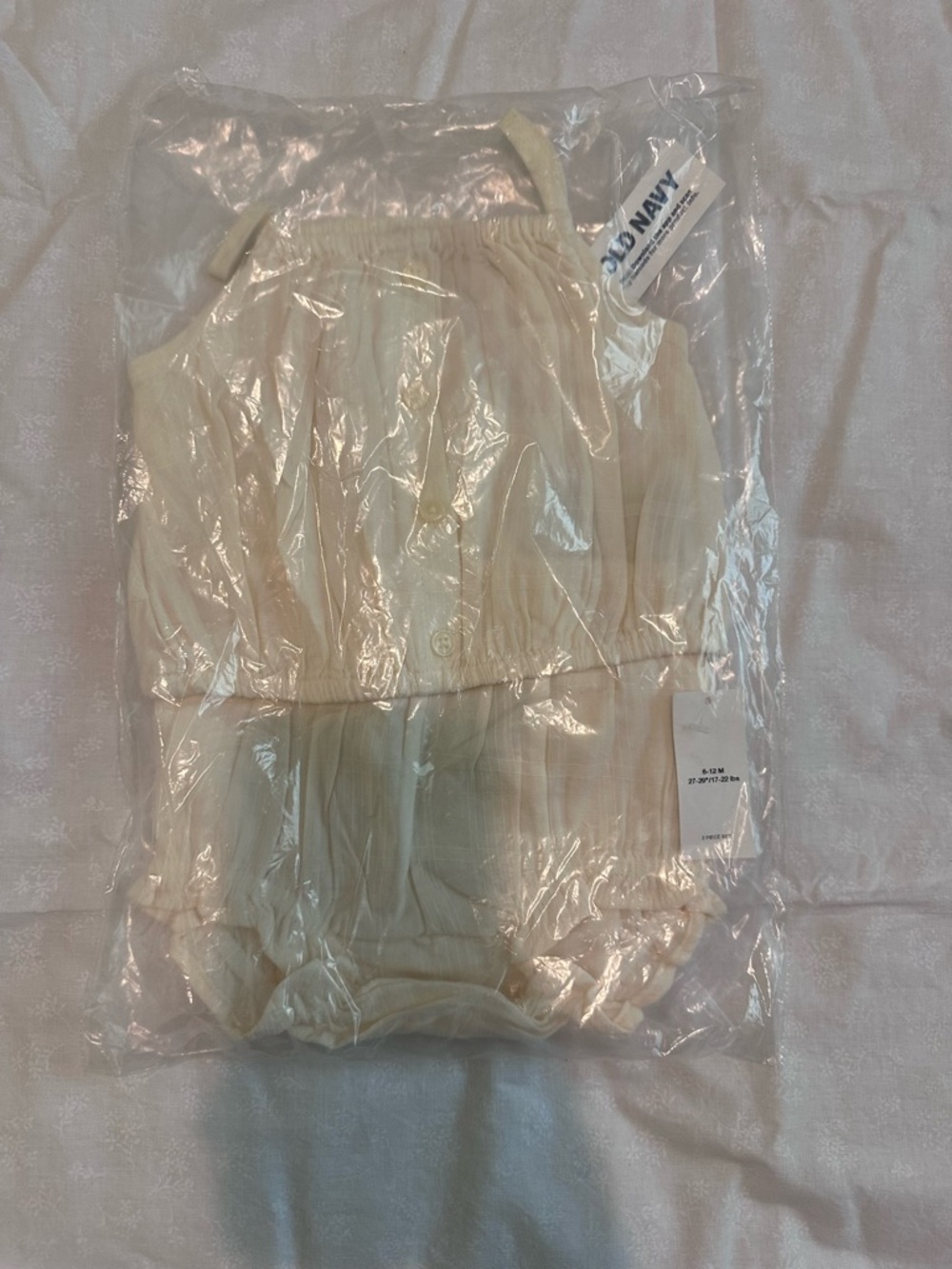 Old Navy Cream Knit Tank and Short Set